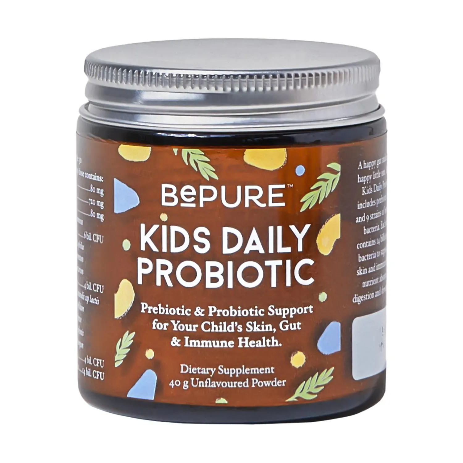 BePure Kids Daily Probiotic 40g Unflavoured Powder