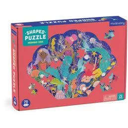 Mudpuppy Mermaid Cove 75 Piece Shaped Scene Puzzle