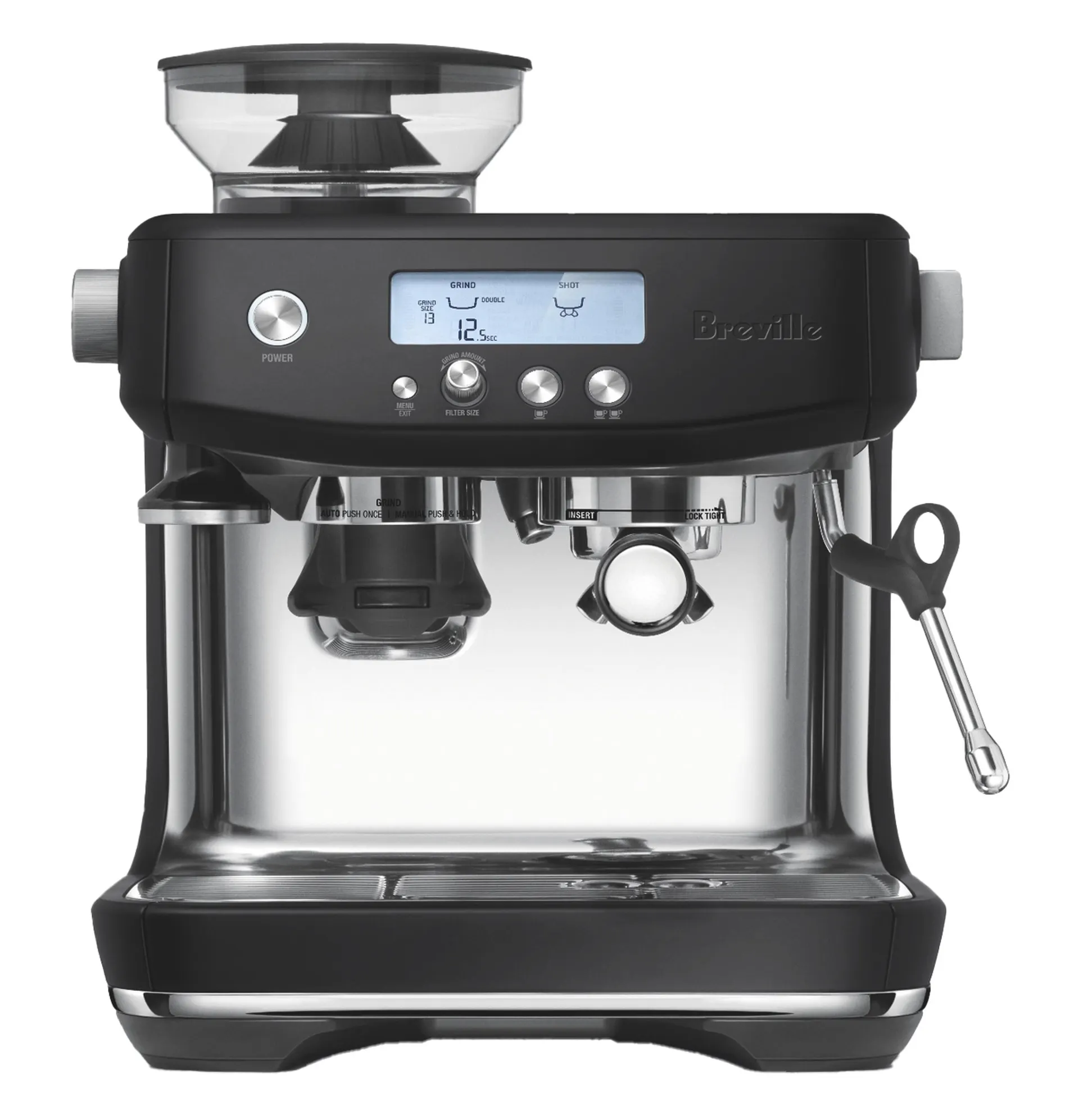 Breville Barista Pro BES878BTR Coffee Machine – ThermoJet, Grinder & Microfoam Milk - Display Model Only