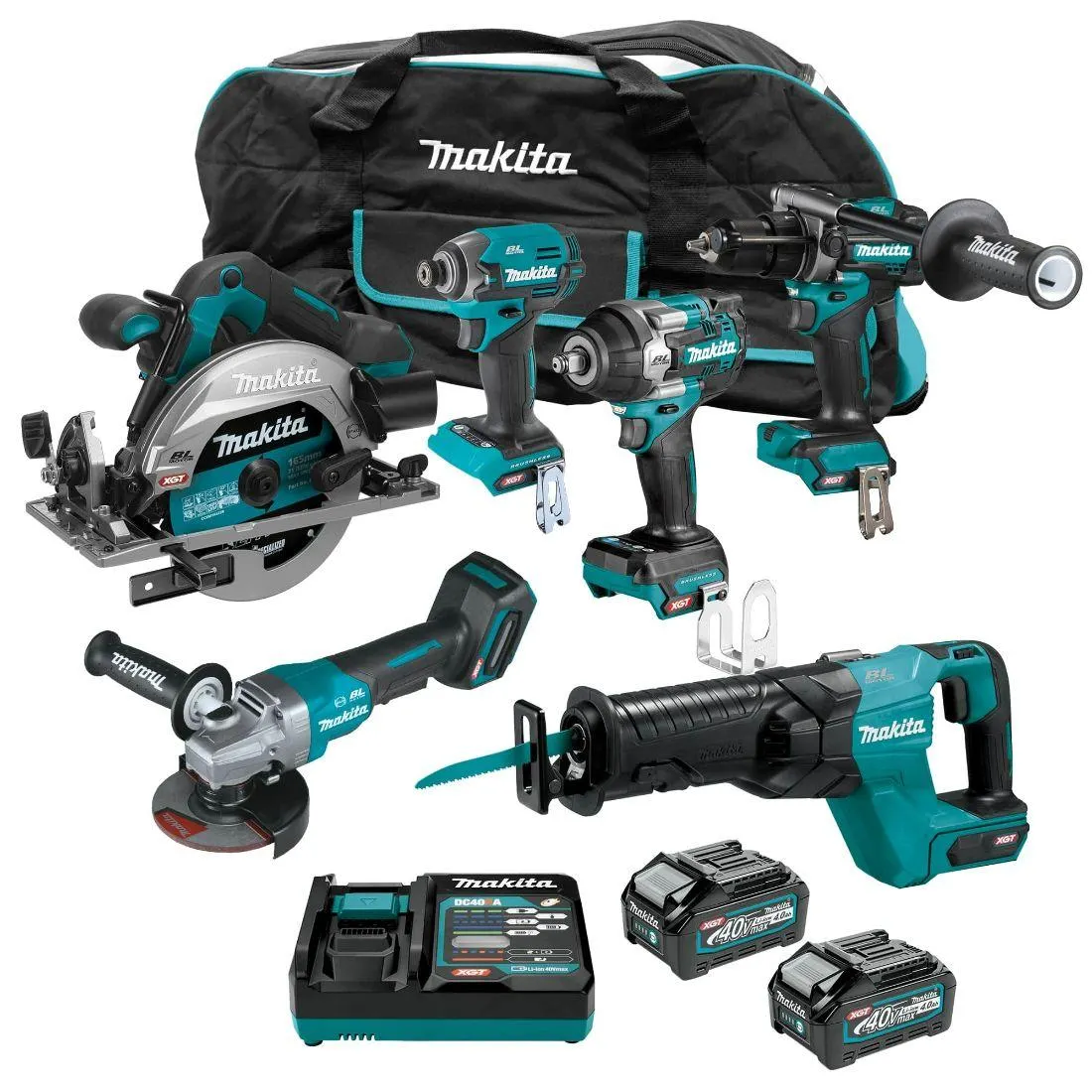 XGT 40V Max Combo Kit 4.0Ah 6 Piece