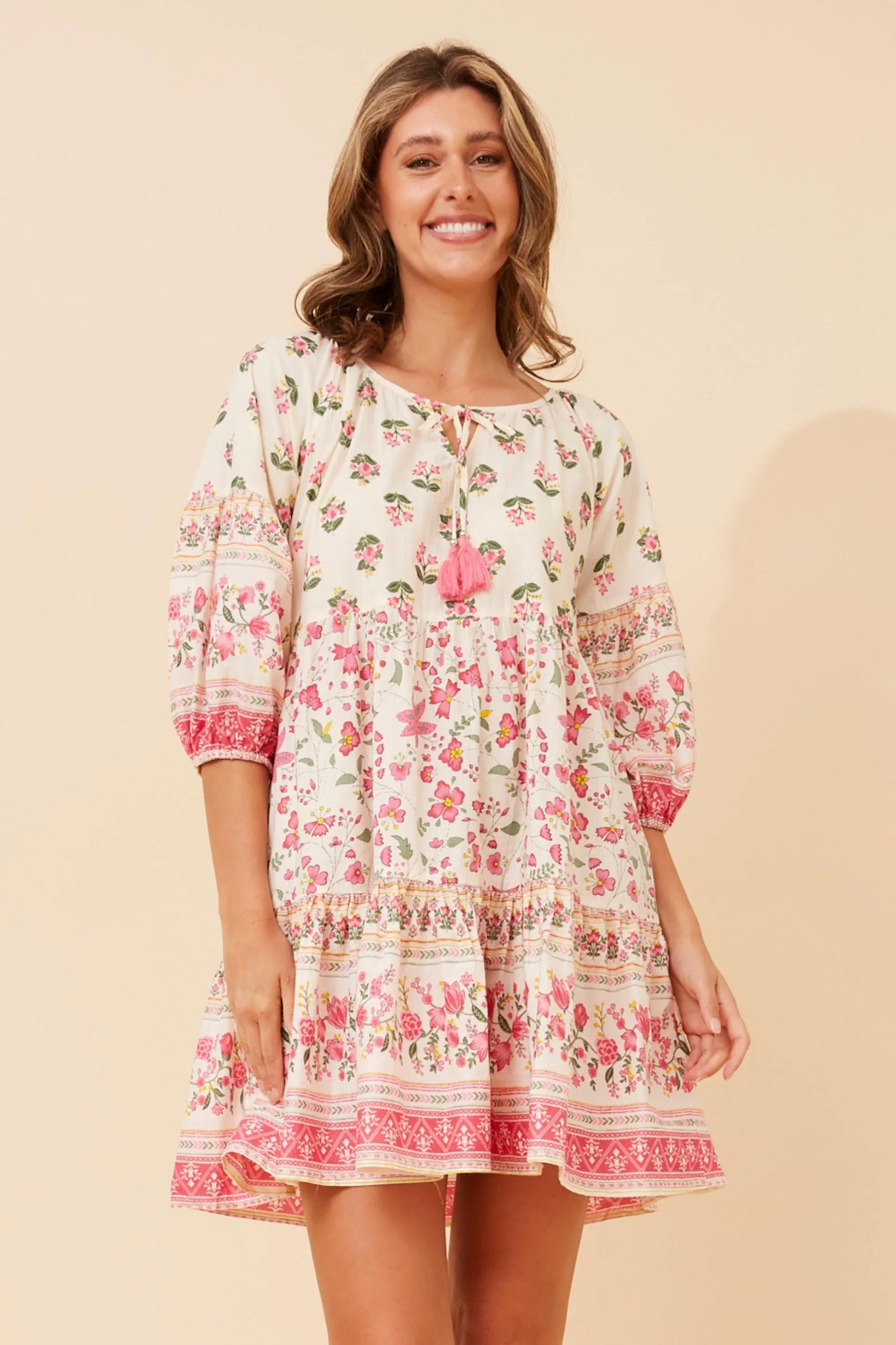 PARVATI FLORAL TIERED DRESS