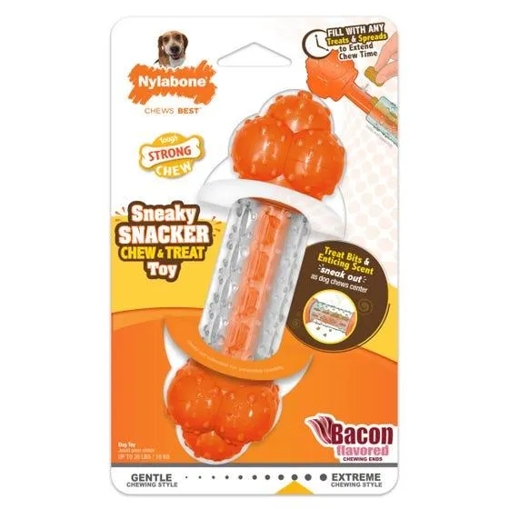 Nylabone Snky Snker Strng Chewntreat Dog Toy Wolf