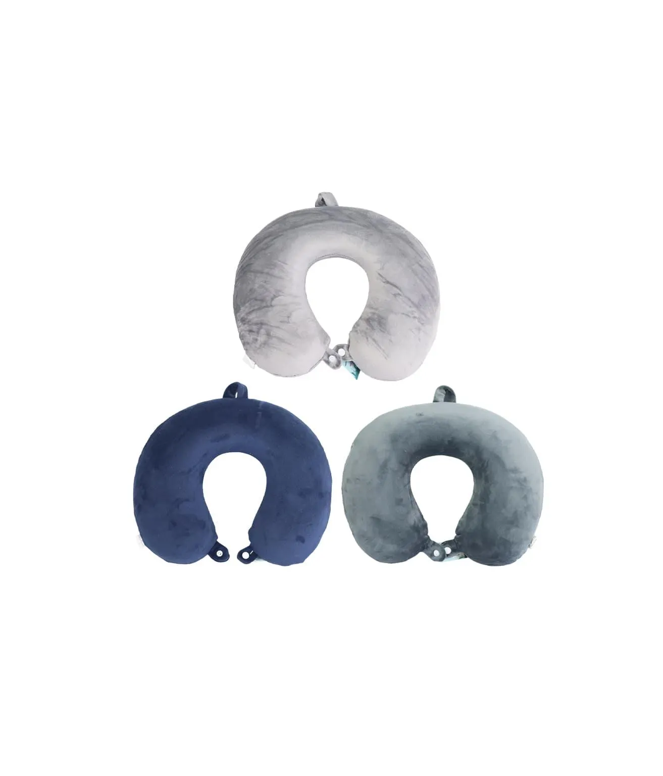Pure Color Travel Pillow 3 Colors Assorted