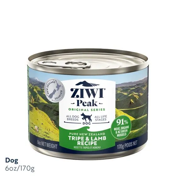 Ziwi Peak Tripe & Lamb Wet Dog Food 170g