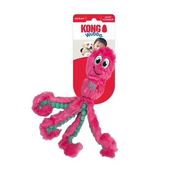 Kong Wubba Dog Toy Octopus Asstd Small