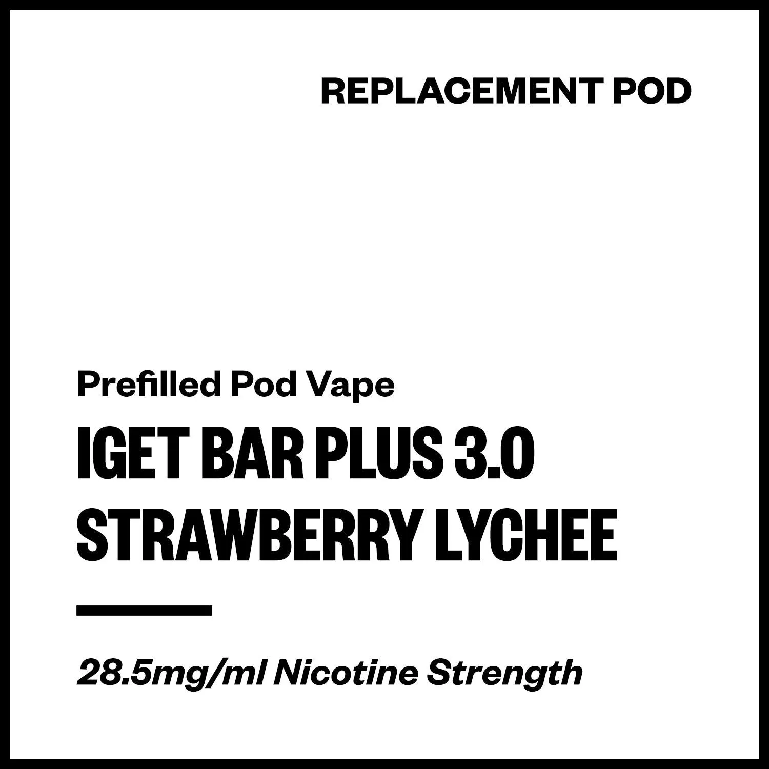 IGET Bar Plus 3.0 - Strawberry Lychee (Replacement Pod)