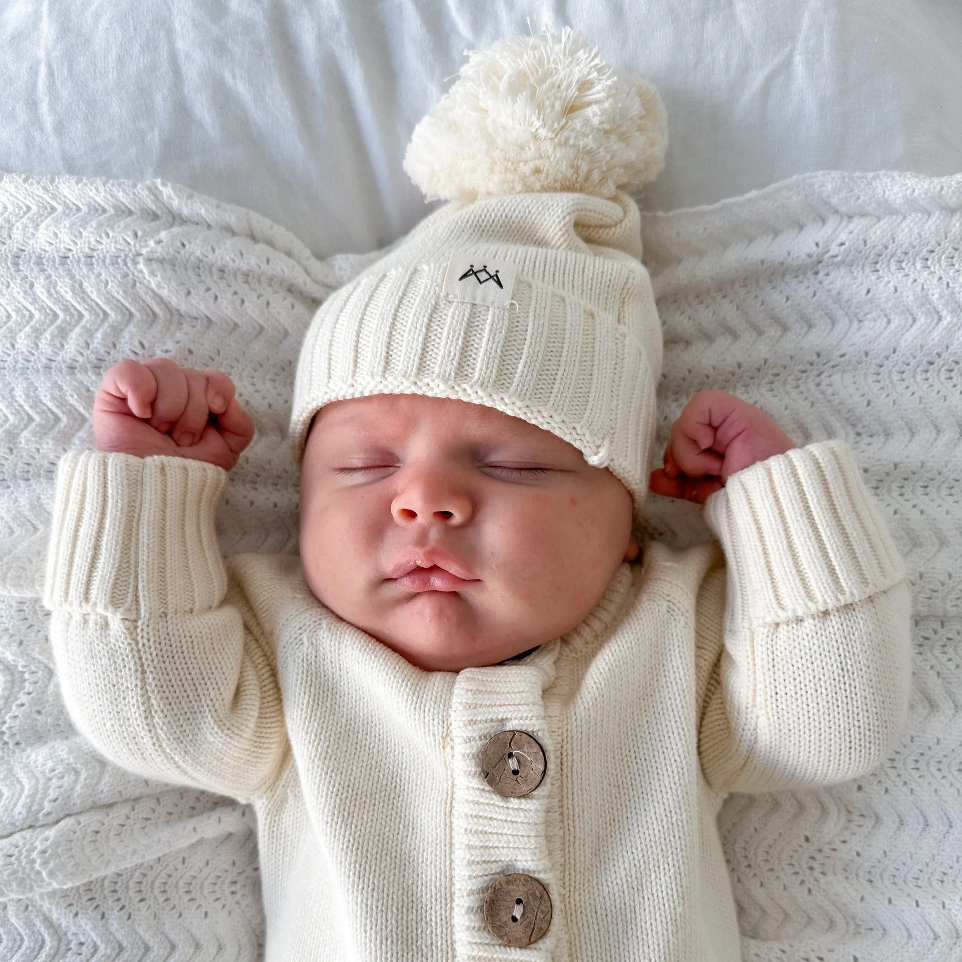 Knitted Beanie - Vanilla