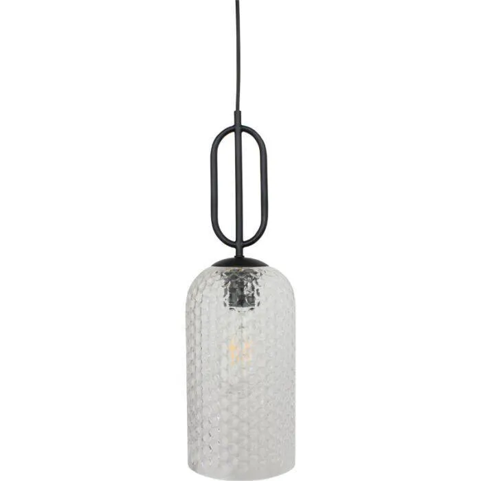 TANTA BLACK/GLASS 14CM PENDANT