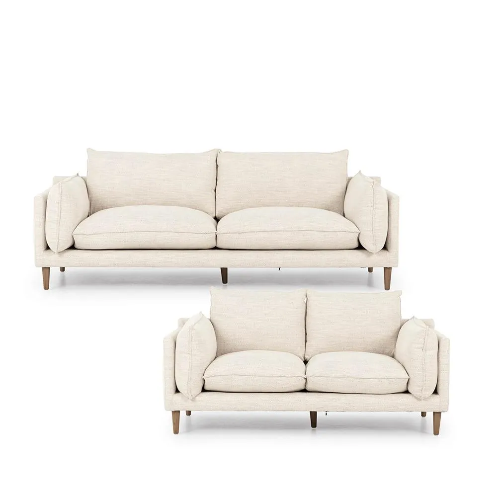 Alina 3 Seater + 2 Seater, Ivory