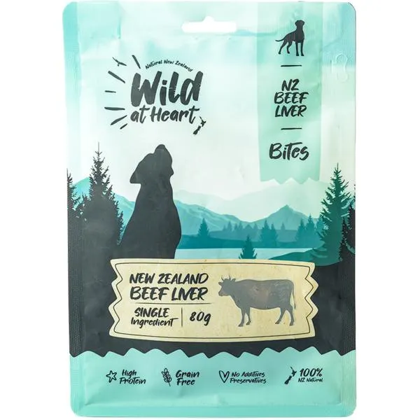 Air Dried Beef Liver Bites Dog Treats