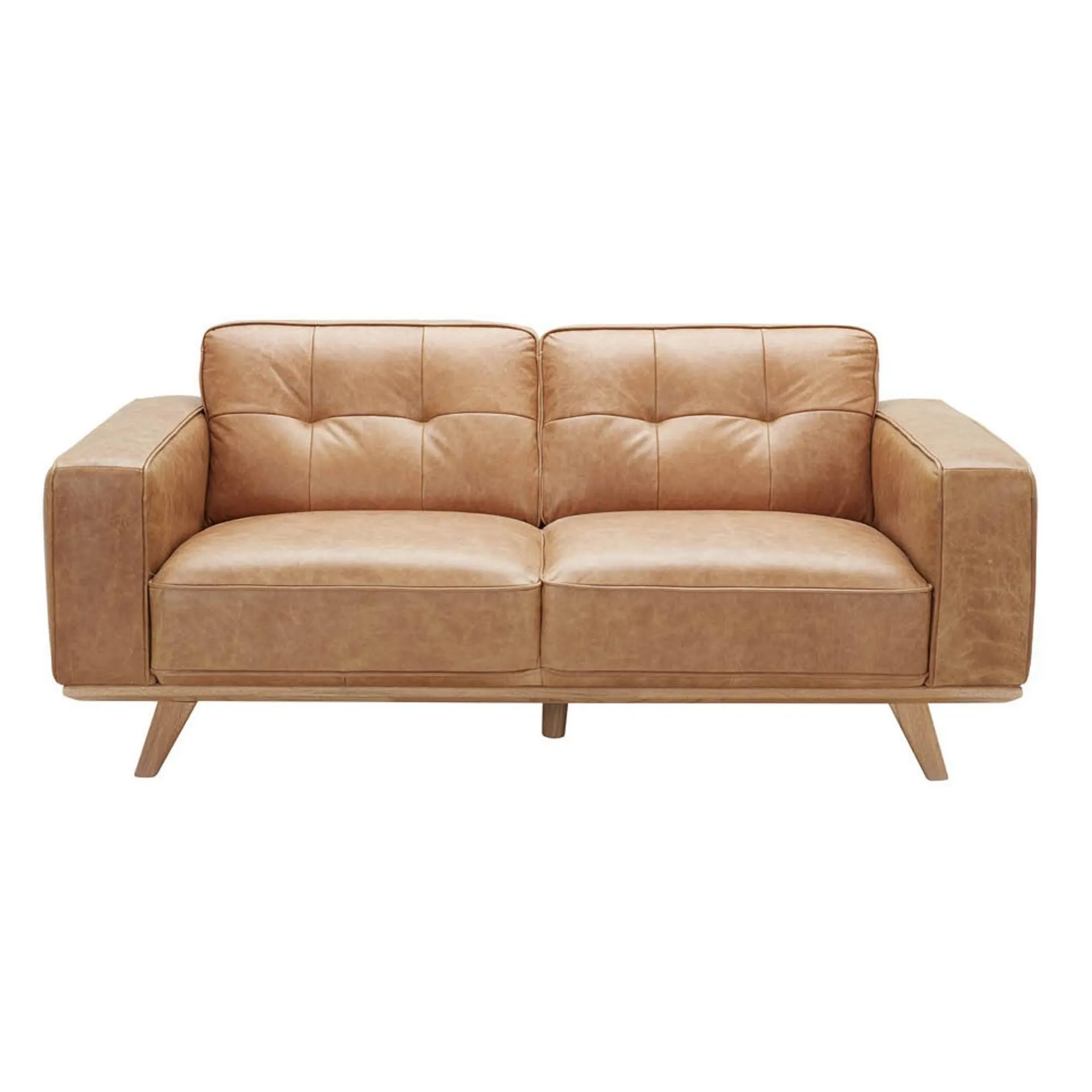 Carson 2 Seater Leather Sofa Vintage Brown C-032