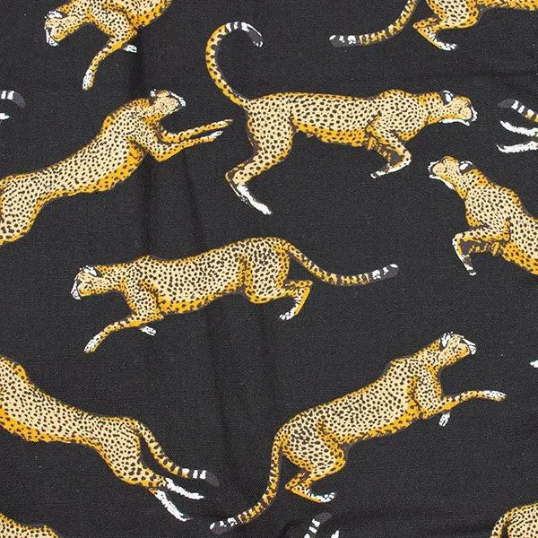 Cotton Duck Fabric, Cheetah- Width 140cm
