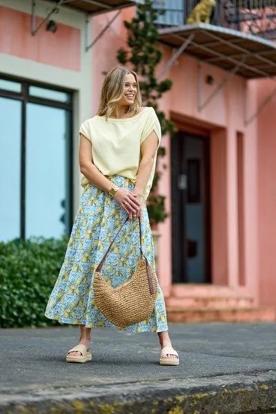 Shine On Label Lemonade Skirt Lemon A...