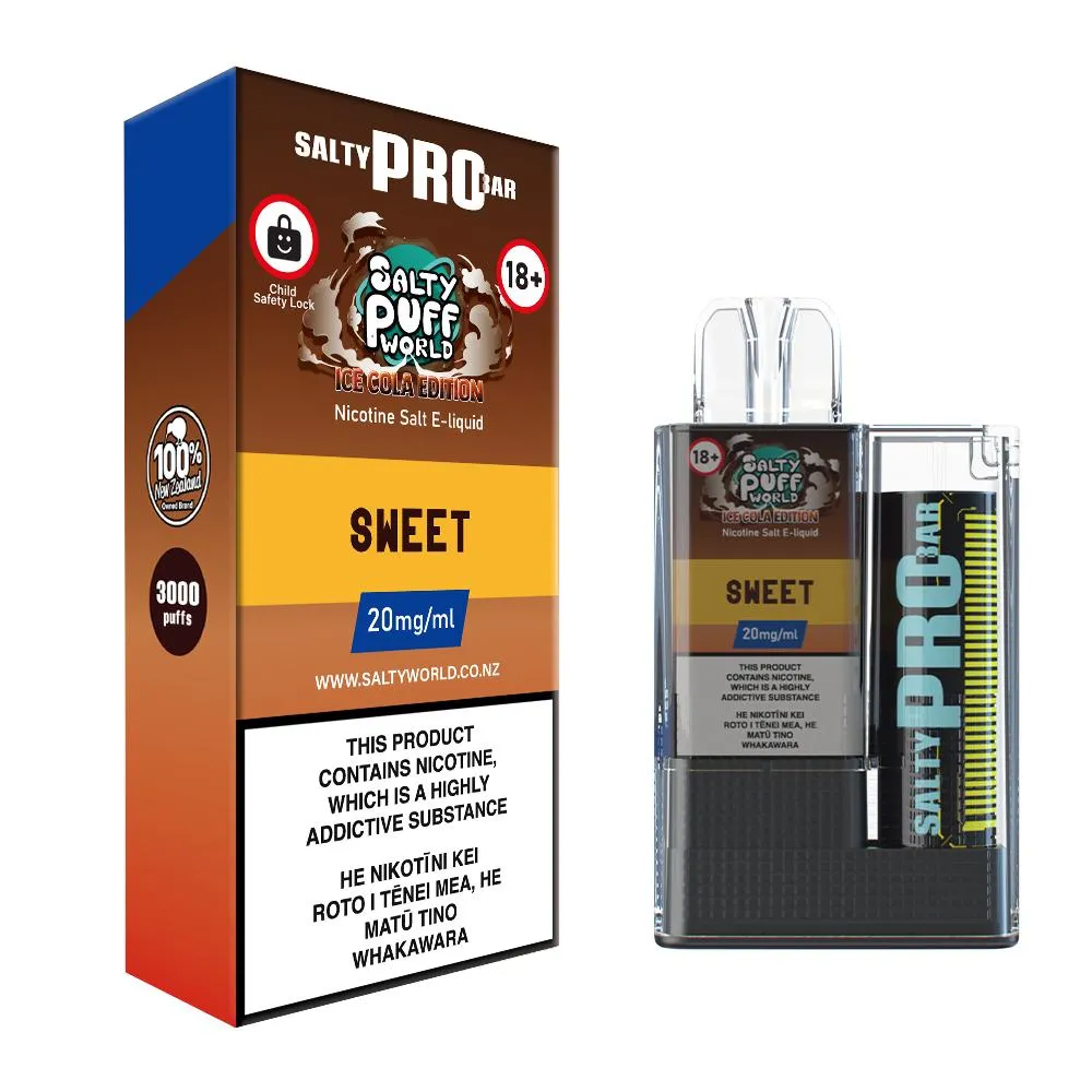 [Ice Cola Edition] Salty Pro Bar Sweet Disposable Vape