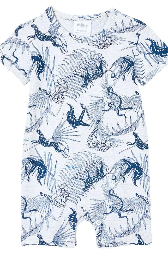 MILKY Jungle Romper - Silver Marle