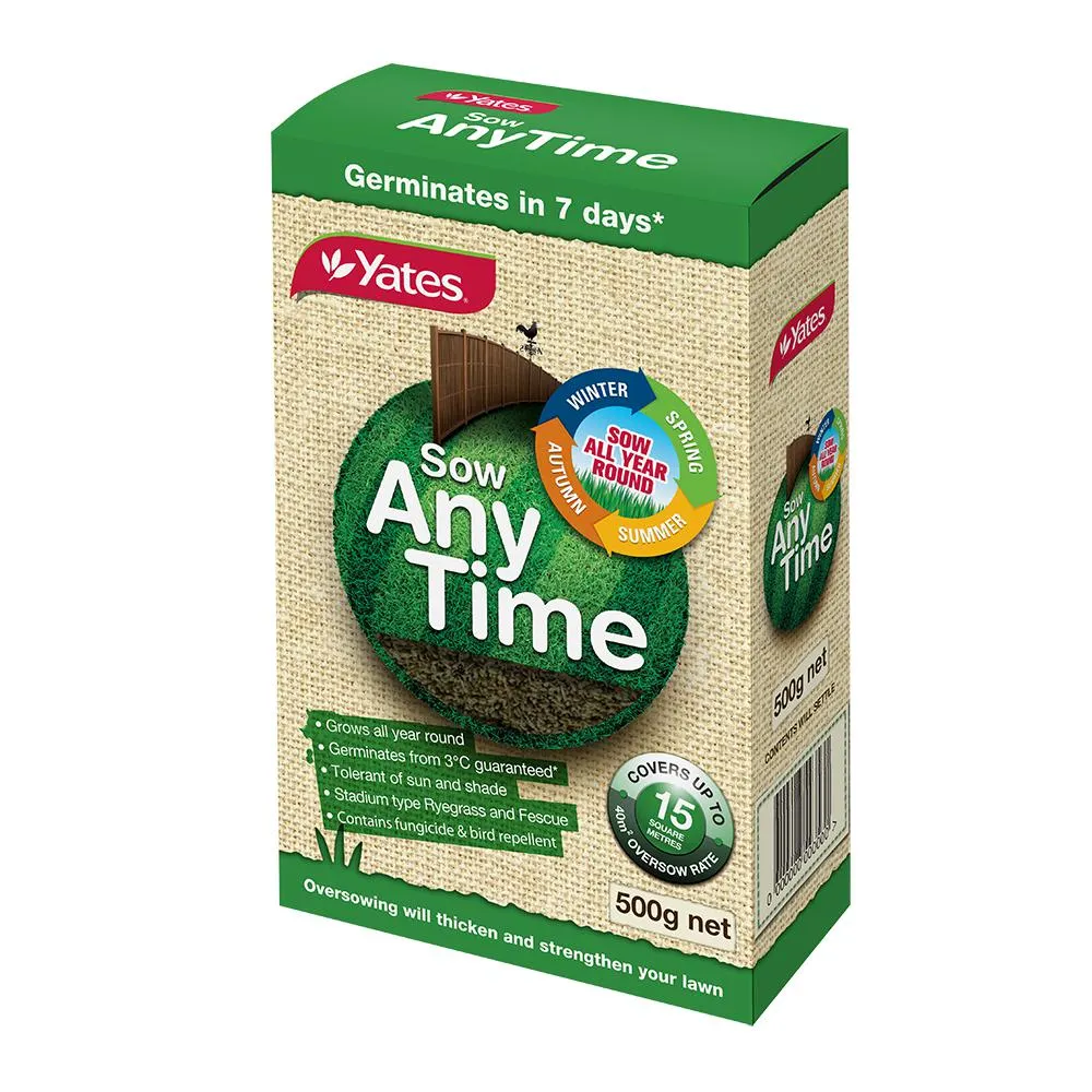 Yates Sow Any Time Lawn Seed - 500G