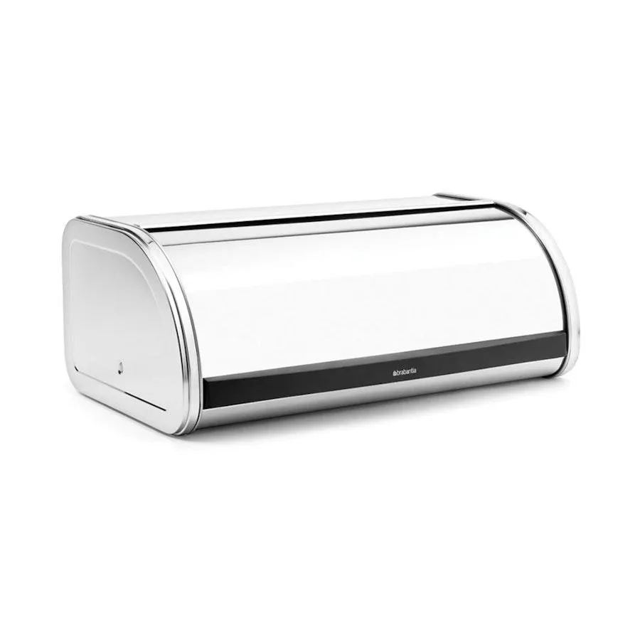 Brabantia Roll Top Large Bread Bin Brilliant Steel