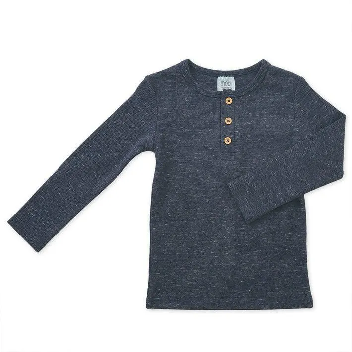 Mobi Minors EDLP Long Sleeves Henley Tee