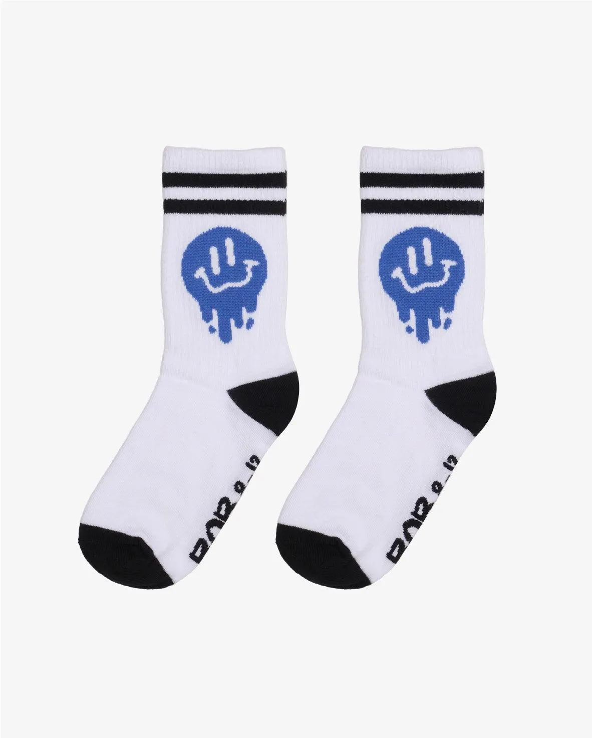 BAND OF BOYS The Collectibles Skate Socks Drippin In Smiles - White