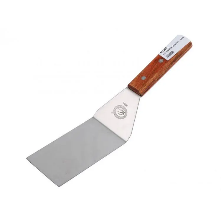Food Grime Scraper Wooden Handle BBQ Tool 30cm