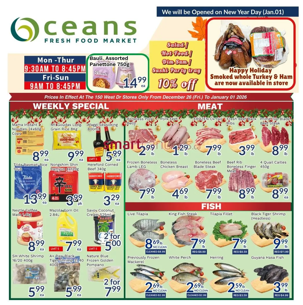 Oceans Sales from December 26 to January 1 2026 - flyer page 1