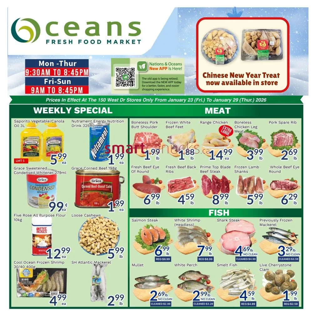 Oceans Sales from January 23 to January 29 2026 - flyer page