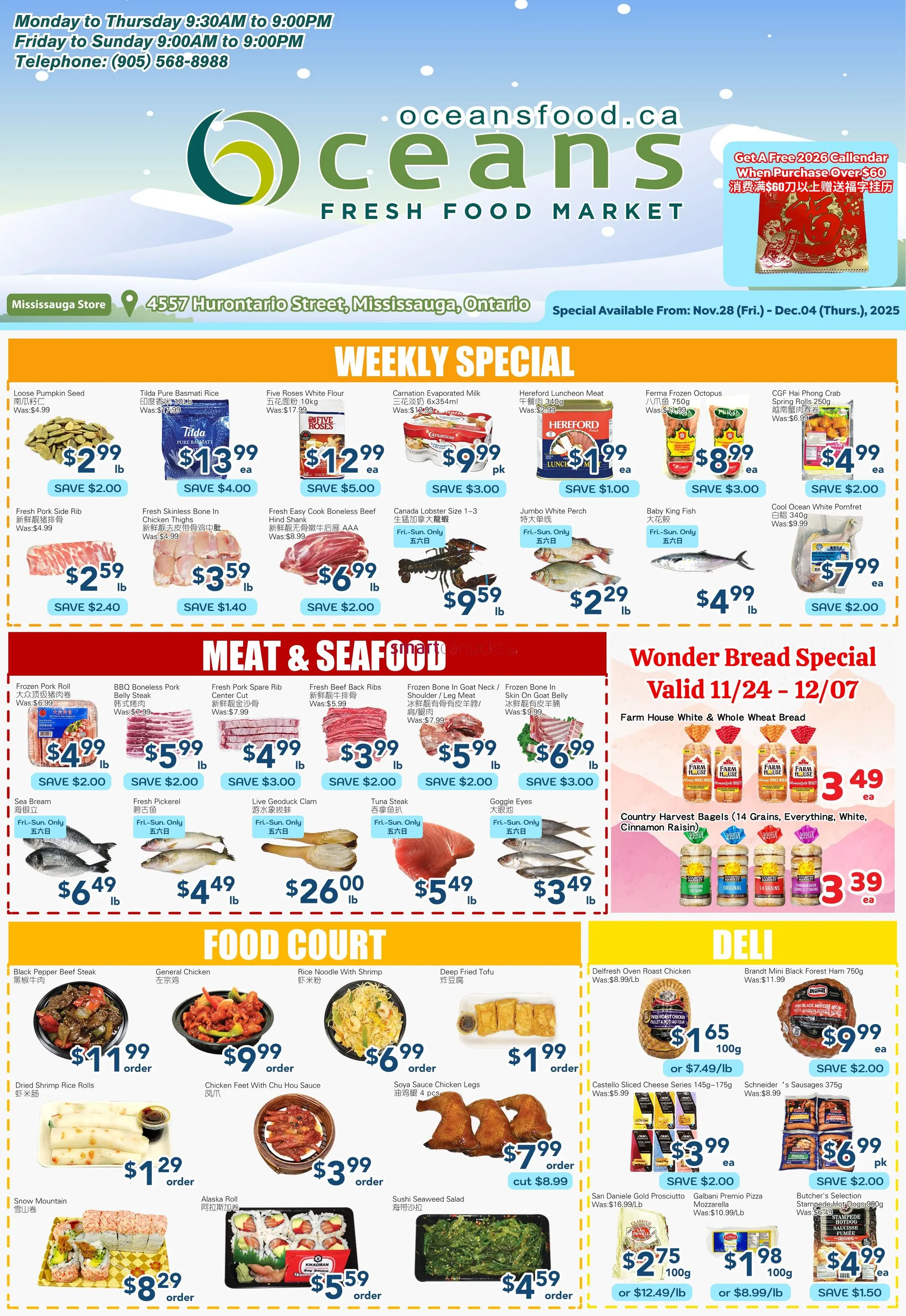 Oceans Sales from November 28 to December 4 2025 - flyer page 