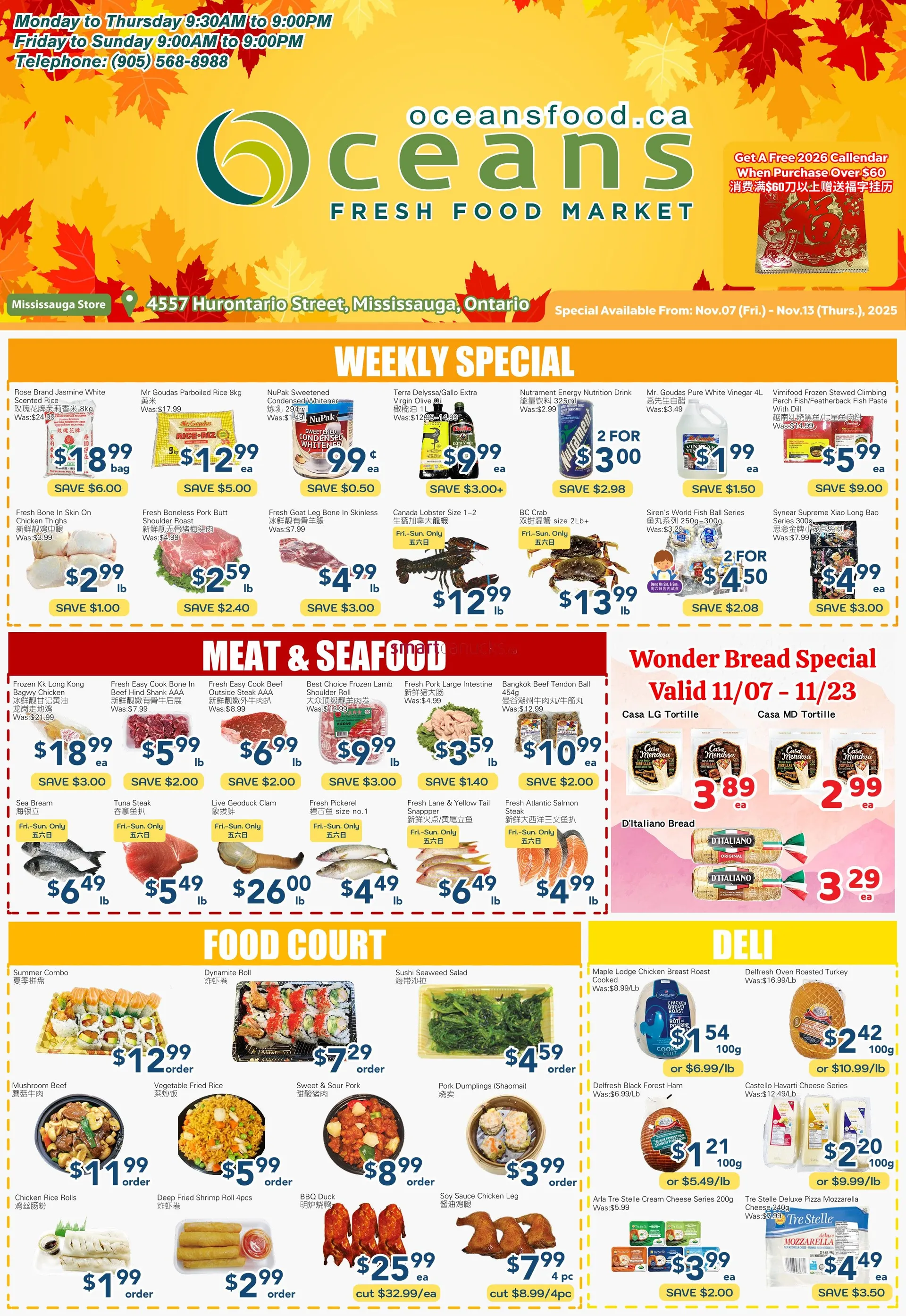 Oceans Sales from November 7 to November 13 2025 - flyer page