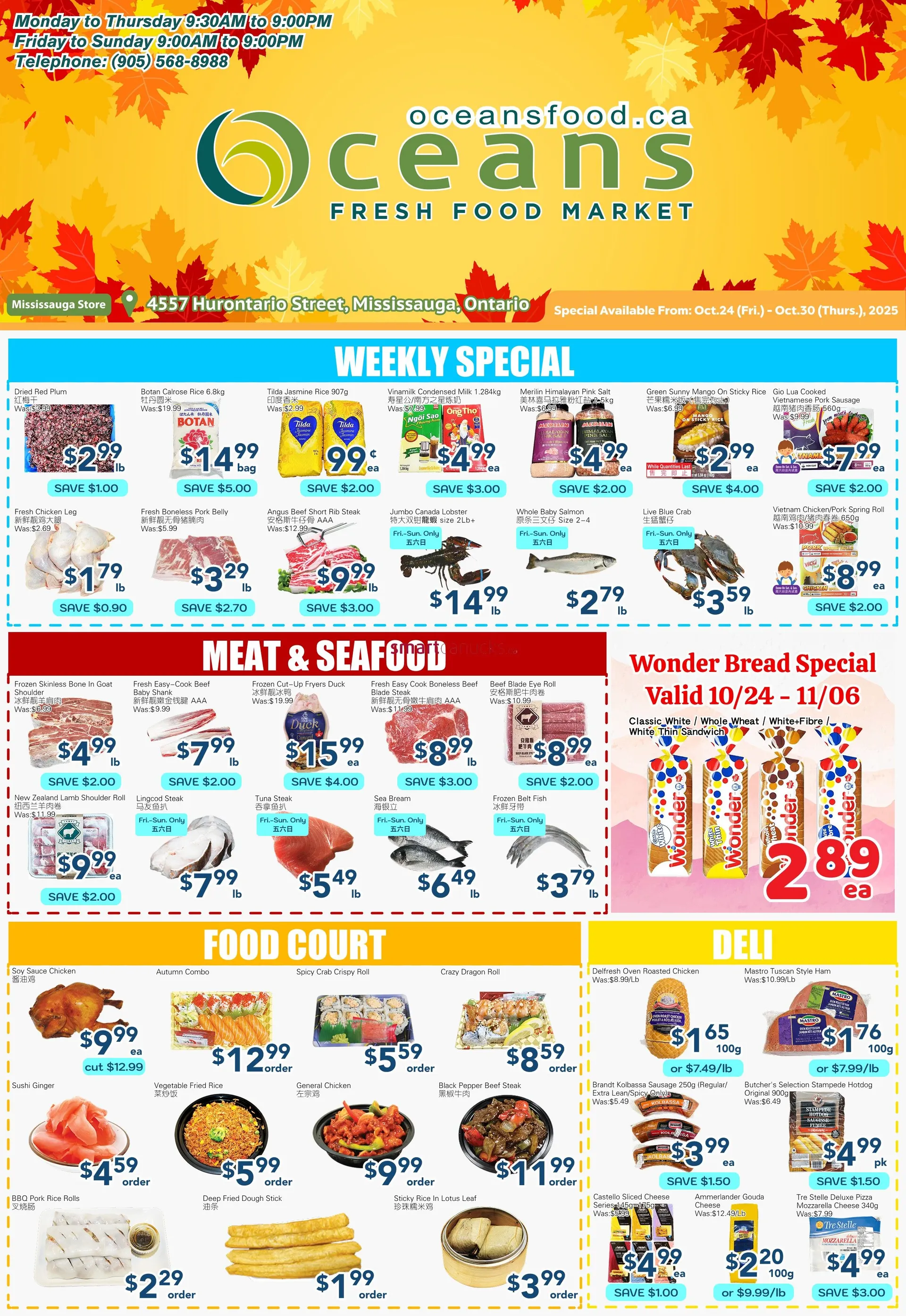 Oceans flyers from October 24 to October 30 2025 - flyer page 
