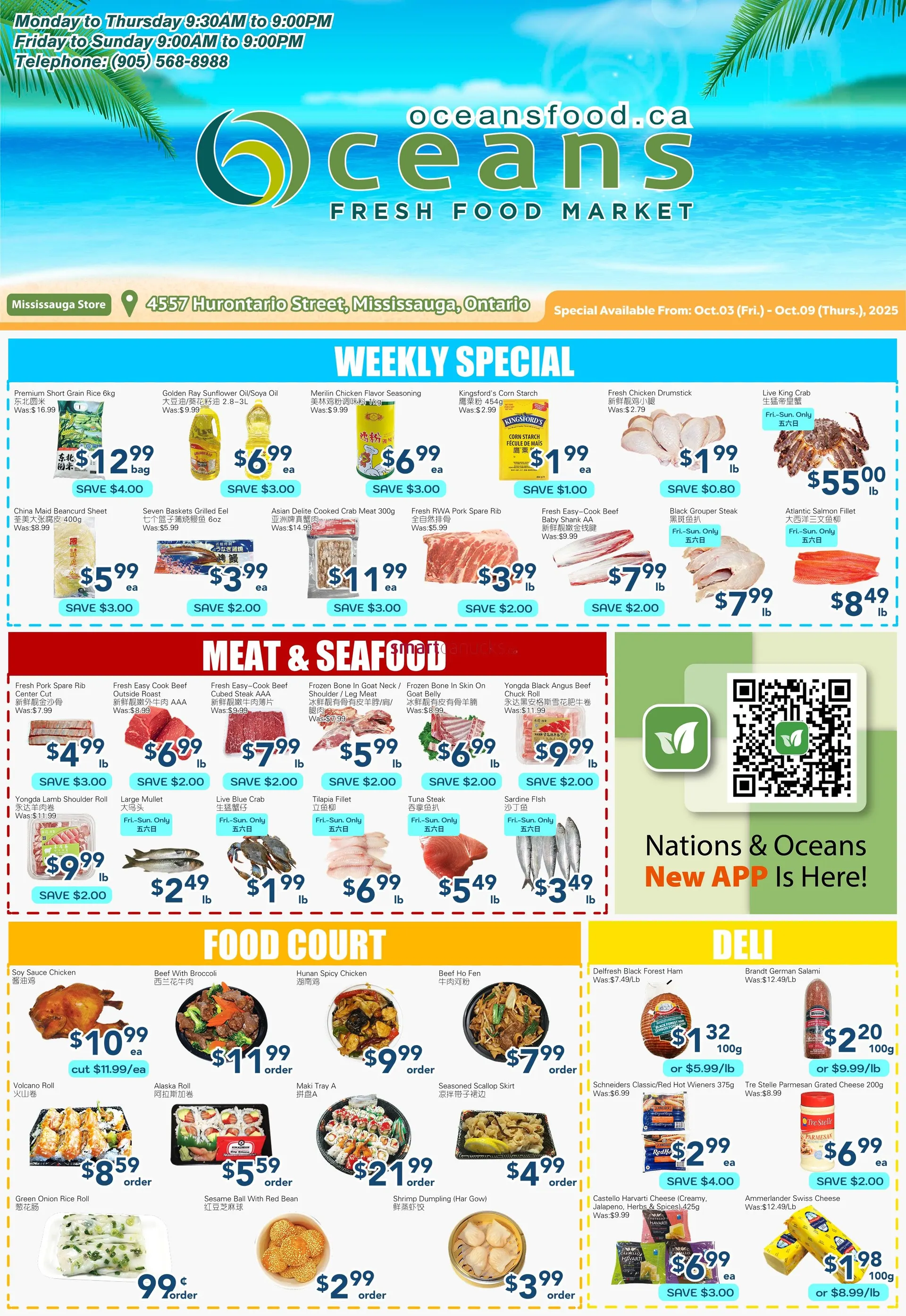 Oceans flyers  from October 3 to October 9 2025 - flyer page 1