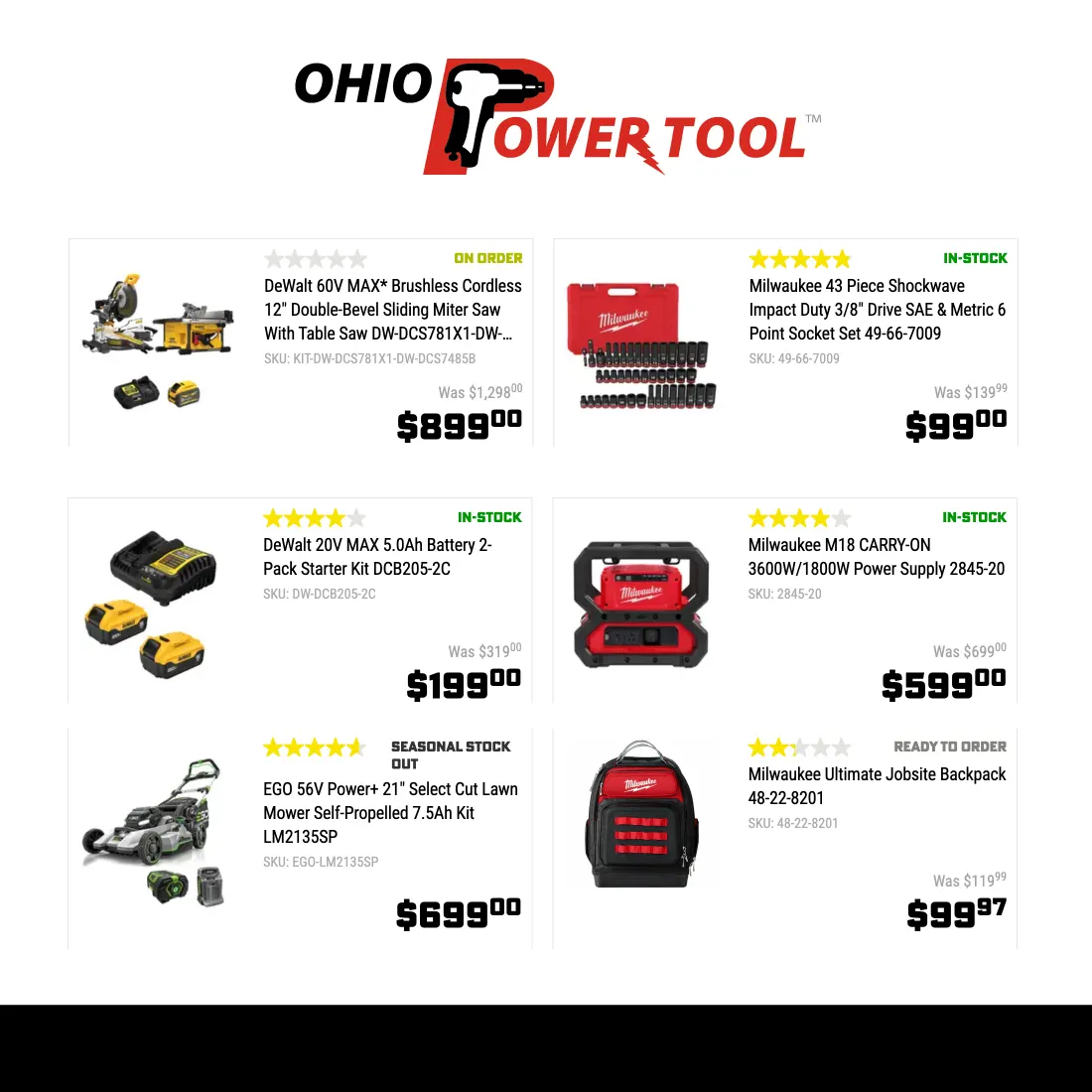 Weekly ad Ohio Power Tool sales from January 15 to January 31 2025 - Page 