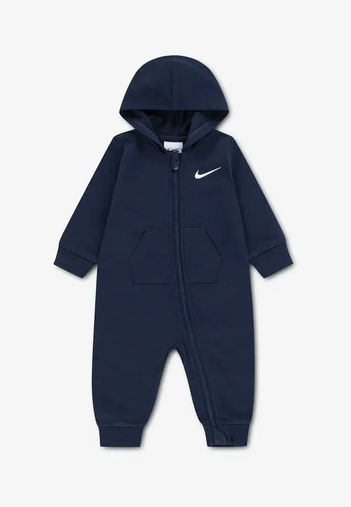 ESSENTIALS HOODED COVERALL - Jumpsuit - midnight navy