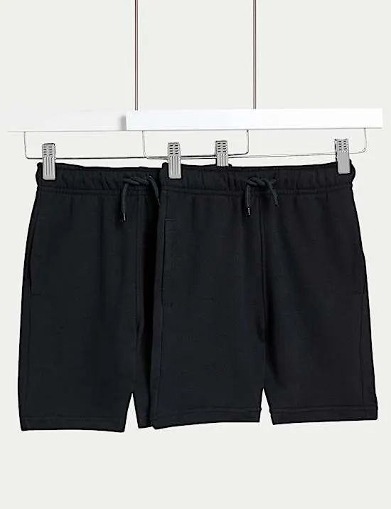 2er-Pack Adaptive Shorts mit hohem Baumwollanteil (2–16 J.)