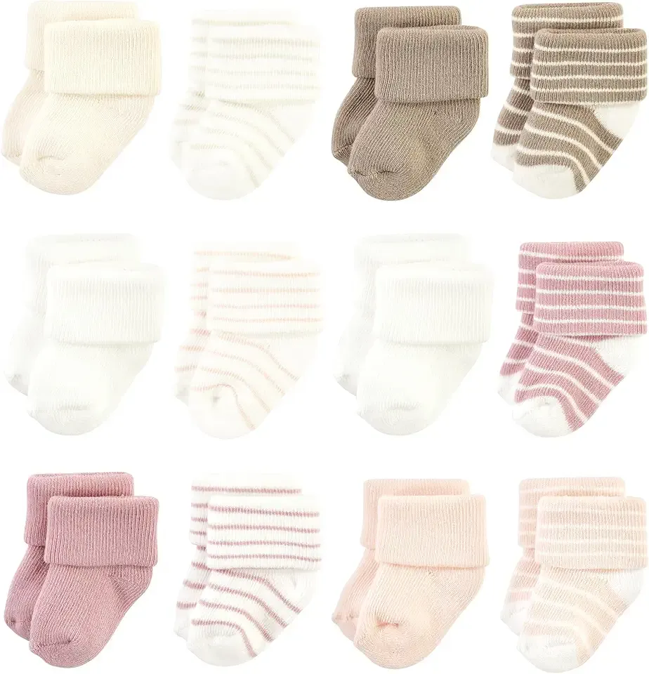 Baby 8-pack Cotton Rich Newborn and Terry Socks