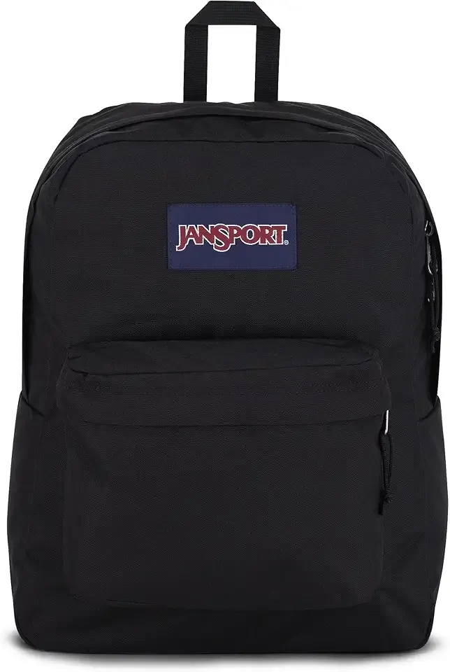 SuperBreak One Backpacks - Durable, Lightweight Bookbag with 1 Main Compartment, Front Utility Pocket with Built-in Organizer - Premium Backpack, Black