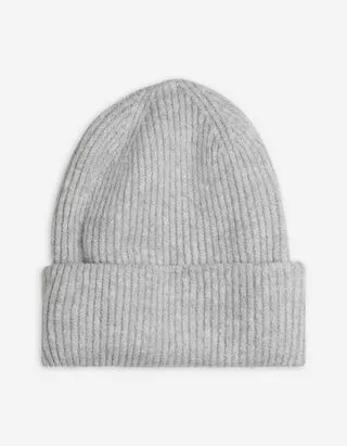 Berretto - Maglia a coste - grigio chiaro