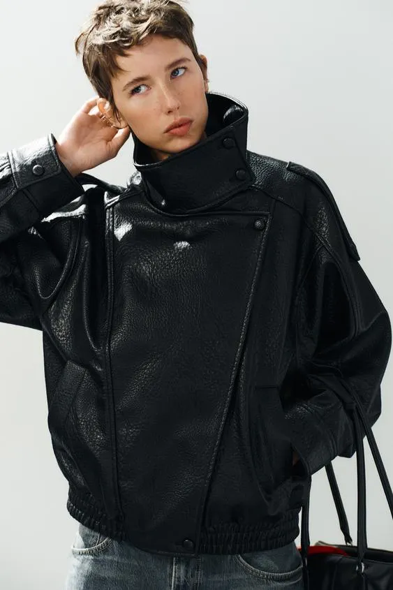 LEATHER EFFECT JACKET