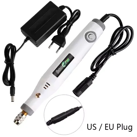 110V/220V Variable Speed Engraving Pen Mini Electric Drill Dremel Grinder Rotary Power Tools Mini Drill Kit Set 18V