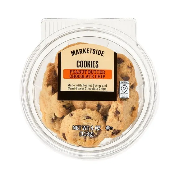 Rollback Marketside Mini Peanut Butter Chocolate Chip Baked Cookies, 4 oz, 8 Count $1.97 Was $2.87 49.3 ¢/oz