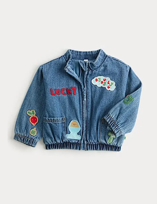 Embroidered Badge Denim Jacket (0-5 Years)