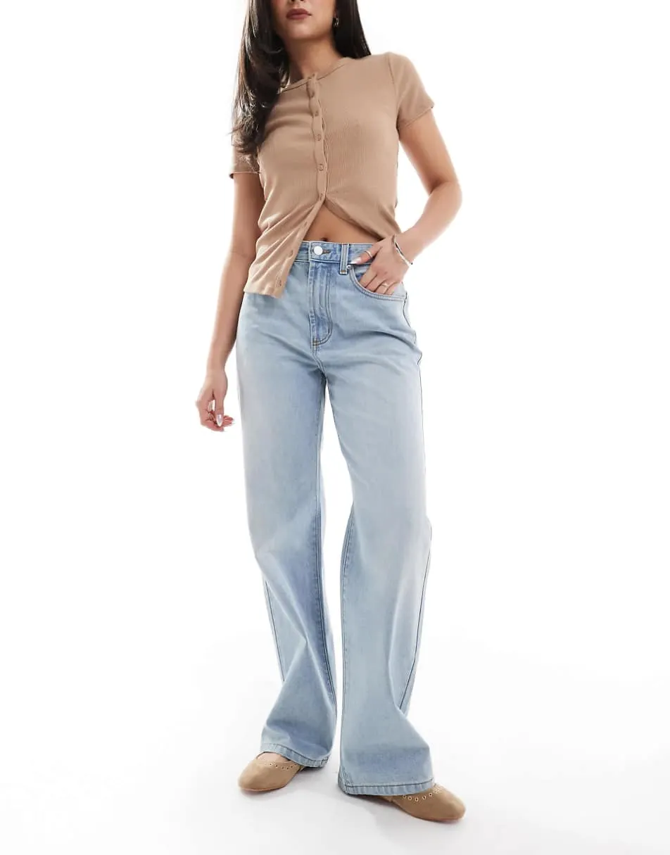 Cotton On straight leg jean in rush blue