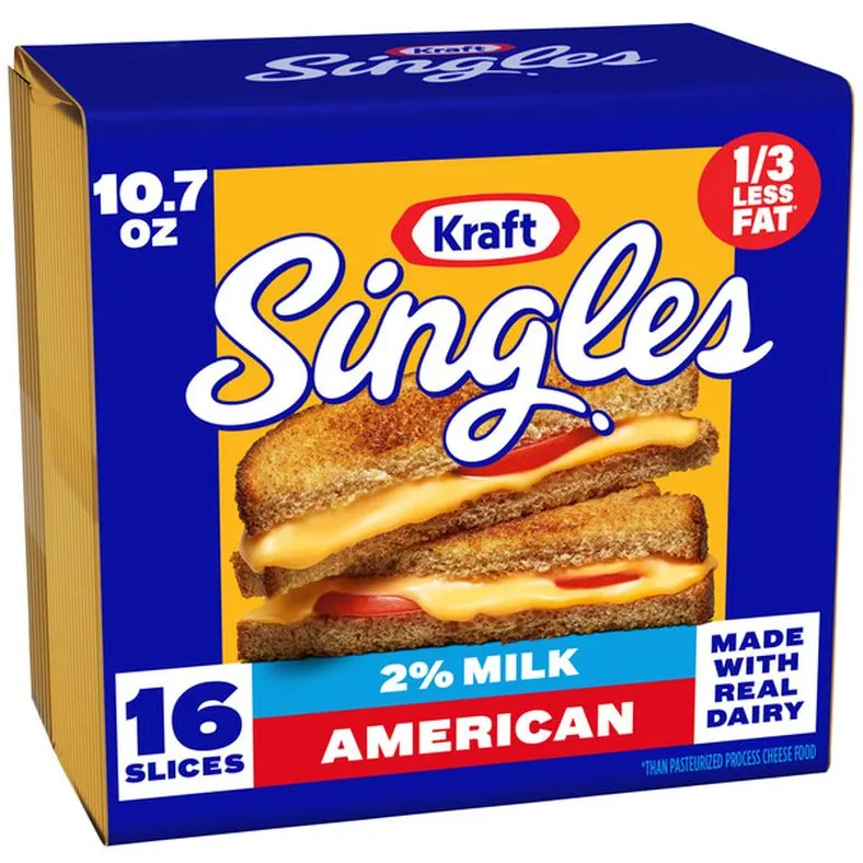 Kraft American Cheese Slices with 2% Milk