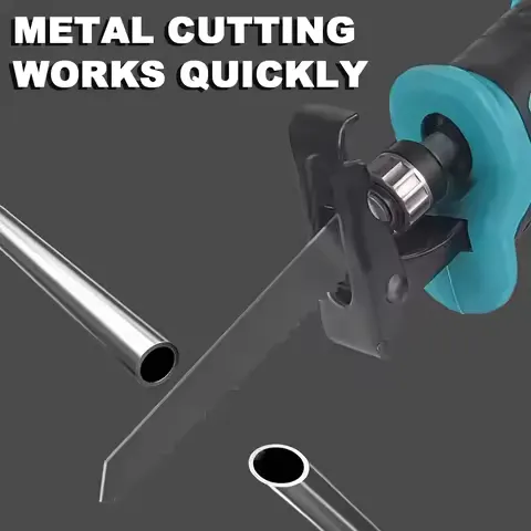 Makita Brushless Recip Saw, Cordless Power Tool for 18V & 20V Battery, Portable with 4PCS Blades, Wood/Metal Cutting Saw