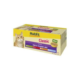 MultiFit Cat Senior Classic riba u želeu Multipack 48x100 g