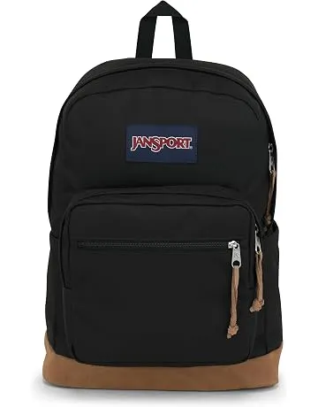 JanSport Right Pack Backpack - Durable Daypack with Padded 15" Laptop Sleeve, Spacious Main Compartment & Integrated Water Bottle Pocket - Black