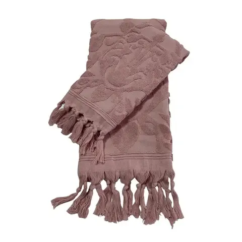 Setx2 Toallas de Baño de Mano y de Cuerpo de Algodón Rosa