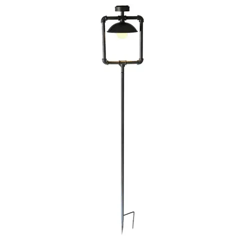 Solar-Leuchte GWENDOLINE - antik-schwarz - 158 cm hoch