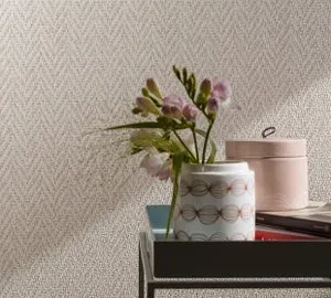 Papel pintado vinilo aplicación cola en pared Geométrico gris MARBURG 53cmx10m lavable