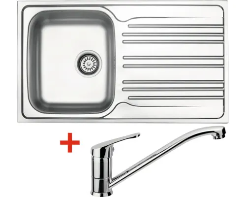 Nerezový dřez s baterií STAR 860 500 x 860 mm + baterie PRONTO N69