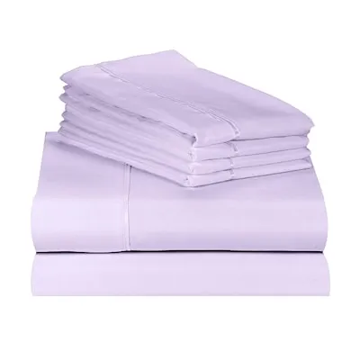 King 1500 -Thread Count Cotton blend Blue 4 -Piece Bed Sheet Set